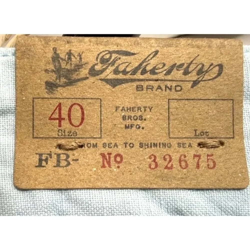 Faherty Mens Malibu Blue High Rise Linen Cotton Pockets Chino Shorts Sz 40 New